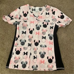 - - Minnie Mouse scrub top size small